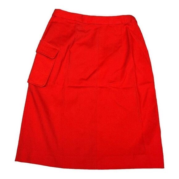 Zara Pratt Fashion Skirt WMNS XS Pencil Button Down Cargo Pocket Spring Bright - Picture 5 of 9